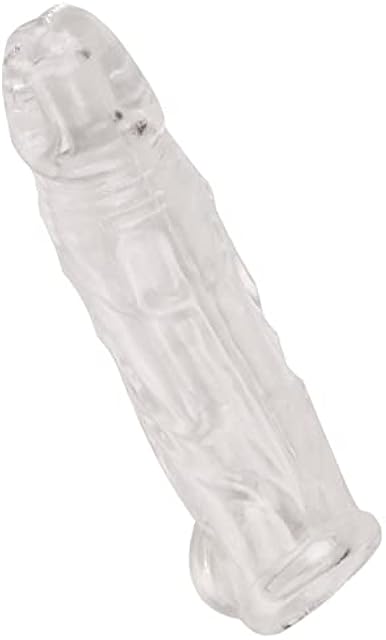 WOHUTAR dReusable Sleeves 350 Girth for Men Extender Enlarger Extension Enhancer Ball Stretch Sleeve Girth Best Gift-Transparent/SK
