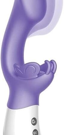Come Hither Butterfly G-Kiss Vibe - Purple - Rechargeable, Silicone Classic Rabbit Vibe