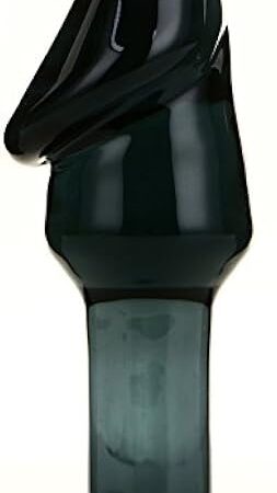 Black Phallic-Shaped Glass Dildo Crystal Pleasure Wand Crystal Penis G-spot Stimulator Women Masturbation