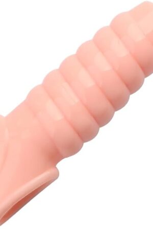 WOHUTAR dReusable Sleeves Girth for Men Extender Enlarger Extension Cook Enhancer Ball Stretch Sleeve Girth Best Gift-3652(Flesh-Colored/LW)