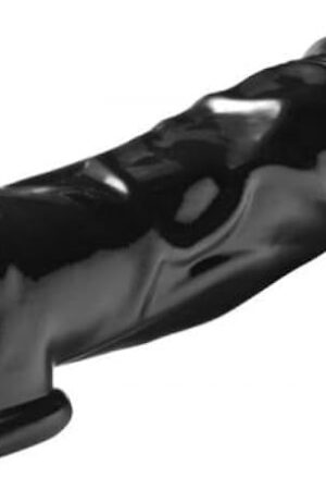 [WALLER PAA] Realistic Black Cock Sheath Penis Extender Enlarger Enhancer Sleeve Ball Stretch