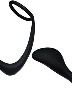 Invisible Wear Soft Silicone G-spot Prostate Anal Massager Masturbator Orgasm Restraints Penis Rings Tease Sexuales para Thrusting Training Double Stimulator Gay Sex Toy Men Male (Single Lap)