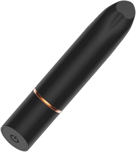 Bullet Vibrator with Angled Tip for Precision Clitoral Stimulation,Finger Anal Vibrators Rechargeable Lipstick Vibe with 10 Vibration Modes for Vaginal Nipple Testis G-Spot Stimulator