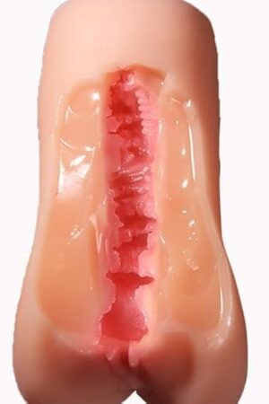 2 in 1 Male Masturbator with Triple Sandwich Soft Fat?Adult Sex Toys with 3D Realistic Textured Pocket Pussy and Tight Anus Pocket Pussy Sex Toys for Men