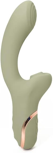 Clit Suction & G-spot Vibrator Sex Toy - Silicone, Water-Resistant, Rechargable, 10 Powerful Modes