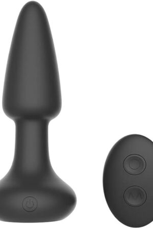 Anal Vibrator Vibrating Butt Plug Rechargeable with Remote Control 10 Vibration Modes Waterproof Anal Sex Toys for Women