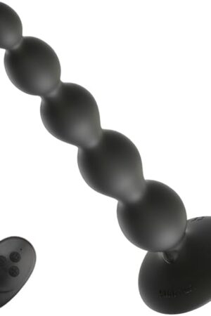 5 Beads Remote Butt Plug Prostate Massager, 10 Modes Recharge Anal Plug Adult Sex Toy for Men Women