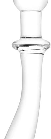 Curved 9 Inch Dual Ended Glass Dildo with Lube 1oz | Double-Ended Dildo | Glass Dildos | Butt Plugs | G-Spot Massager
