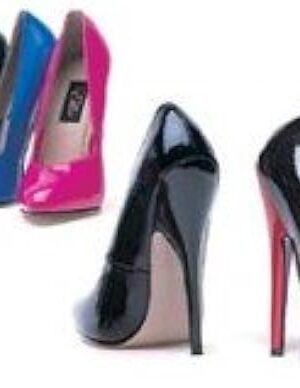 Women's 6 Inch Heel Fetish Pump (Black PU;10)