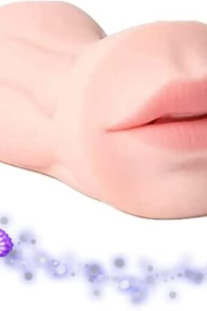 2 in 1 Male Masturbators Adult Sex Toys with Realistic Textured Mouth Vagina and Tight Anus Men's Pocket Pussy Blowjob Stroker Anal Play Sex Toys for Men Masturbation