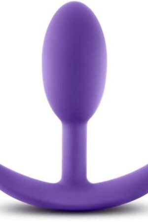 Eden Adult Sex Toy - Motion-Activated Vibrating Silicone Butt Plug - 3.5 Inch - Weighted Anal Plug with Internal Rolling Beads - Long-Term Wear - Anchor Base - Beginner Women Men & Unisex - Purple