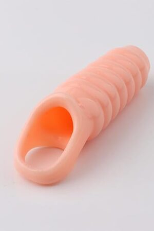 WOHUTAR dReusable Sleeves Girth for Men Extender Enlarger Extension Cook Enhancer Ball Stretch Sleeve Girth Best Gift-1391 (Flesh-Colored/LW)