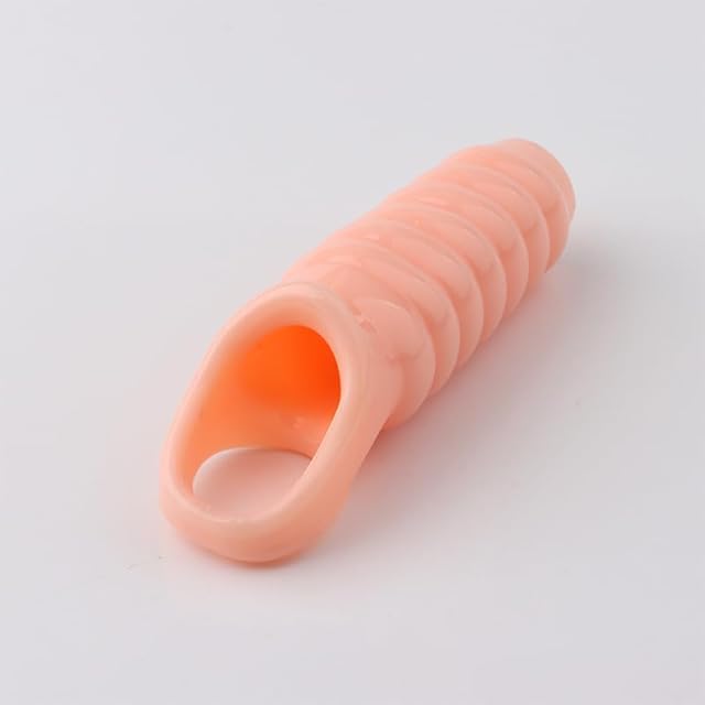 WOHUTAR dReusable Sleeves Girth for Men Extender Enlarger Extension Cook Enhancer Ball Stretch Sleeve Girth Best Gift-1391 (Flesh-Colored/LW)