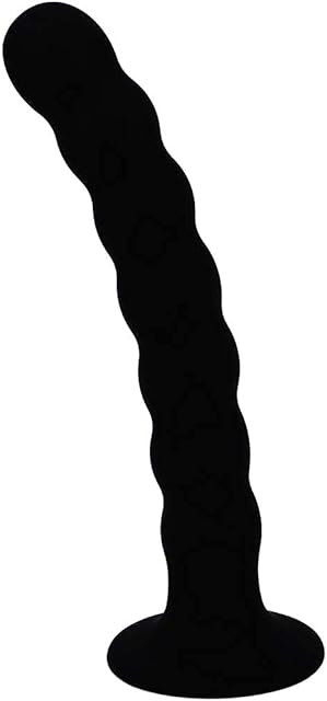 Anal Beads Butt Plug with Strong Suction Cup, Eastern Delights Silicone Prostate Massager Adult Sex Toys (6.7 Inches)