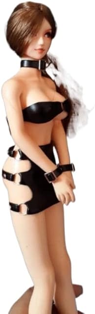 BOSWON 1/6th Black Sexy PU Leather Clothing Suit for 12" HT Female (no Figure)