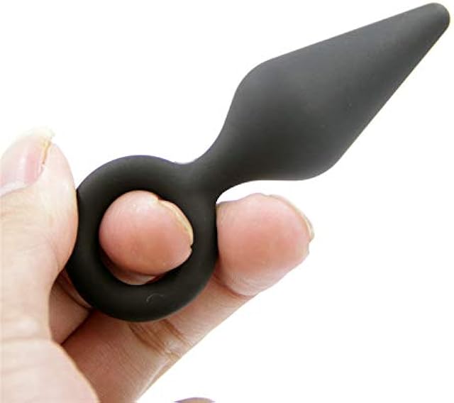 Anal Plug Silicone Butt Plug with Long Taper & Thin Neck & Curved Base for Comfortable Long-Term Wear Prostate Massager Sex Toy for Men Women Beginners OR-HT019