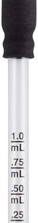 EZY DOSE Ear and Eye Medicine Dropper For Liquid & Essential Oils 1mL Capacity Calibrated Glass, Clear
