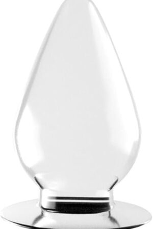 Honeypleasures Transparent Anal Plug, 4.5 inch Clear Butt Plug Anal Training & Expanding Sex Toy, See Through