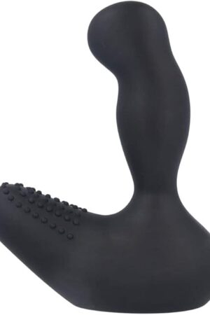 Doxy 3 Prostate Massager ? Interchangeable Silicone Attachment for Doxy Number 3 Wand ? Hypoallergenic, Non-Porous, Granite Black ? 4" Shaft for Deep Targeted Stimulation