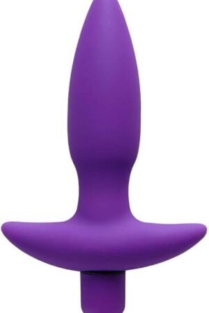Vibrating Silicone Anal Plug, Small
