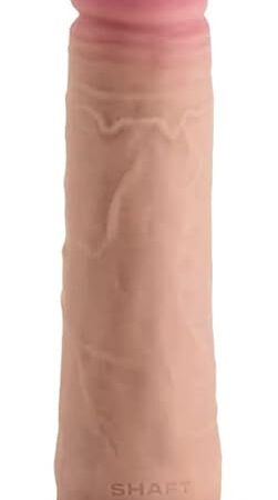 Double Layered Realistic Dildo Liquid Silicone FLEXISKIN Dildo with Suction Cup for Hands-Free Play Ultra-Soft G Spot Dildo for Lesbian, Gay & Couple Harness Use