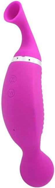 2-in-1 Clit Sucker and G-Spot Vibrator | Sex Toys for Women | Clitoral Suction | G-Spot Vibration | Waterproof Vibe | Hypoallergenic Silicone | Rechargeable | 24 Function | Mimics Oral Sex