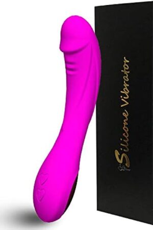 G Spot Vibrator Dildo Adult Sex Toys,Soft Rechargeable Silicone Anal Dildo Sex Toy with 12 Powerful Vibration Modes Massager for Vagina and Anal Stimulation for Women and Couple