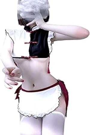 LIANGJUANG Sexy Lingerie Set for Women Naughty for Sex Stripper Outfits Exotic Sets Japanese Maid Suit Anime Sexy Lingerie Uniforms Classic Style Suit Striptease Sexy Set Cosplay