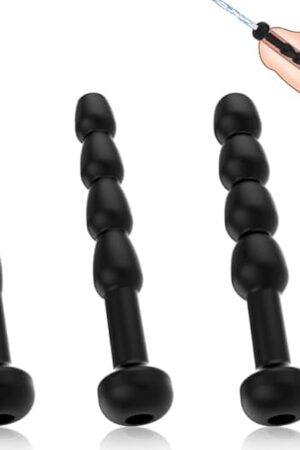 FST Silicone Penis Plug Soft Hollow Multiple Beads Urethra Dilators for Urethral Stimulation Masturbation Training Sex Toys for Men (3 Pcs)