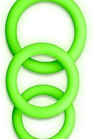 Glow-in-The-Dark 3pc Cock Ring Set