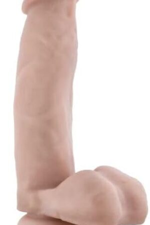 Eden Sex Toys - Realistic G Spot Dildo - 7 Inch Small Suction Cup Dildo - Strap on Compatible for Hands Free Play - Lifelike Penis for Vaginal Anal Stimulation - Adult Toy for Women Men Couple - Beige