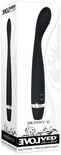 Evolved Skinny G Silicone G Spot Vibrator - Black