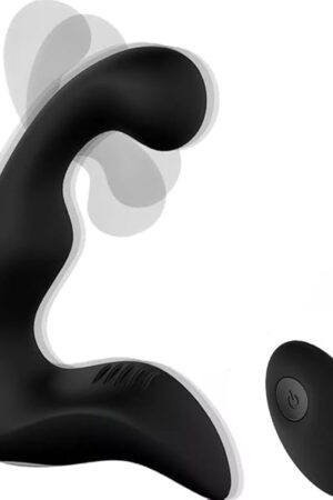 Wiggling & Vibrating Anal Vibrator Prostate Massager for Men, Remote Control Anal Plug Butt G Spot Stimulator, Anal Plug Adult Sex Toys for Men, Women and Couples