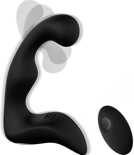 Wiggling & Vibrating Anal Vibrator Prostate Massager for Men, Remote Control Anal Plug Butt G Spot Stimulator, Anal Plug Adult Sex Toys for Men, Women and Couples