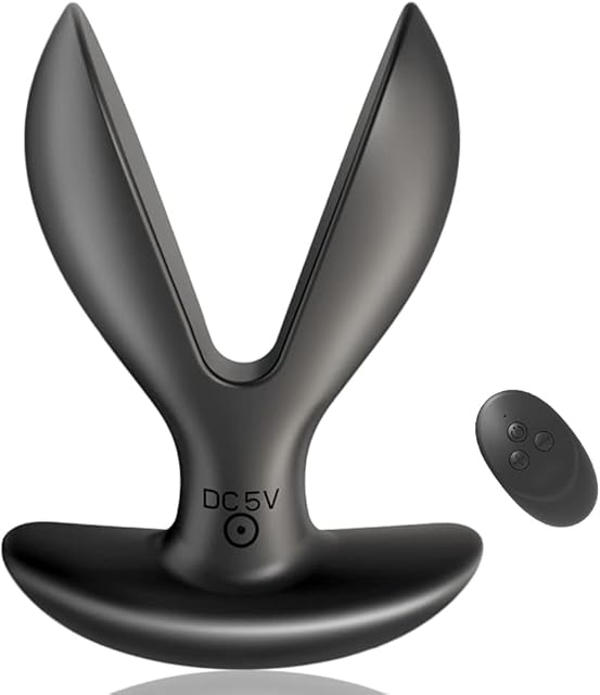 Anal Vibrator Training with 7 Vibration Silicone Vibrating Sex Toys Anal Plug Remote Control Prostate Massager Butt Plug Dilator for Men Women and Couples G-Spot Stimulator