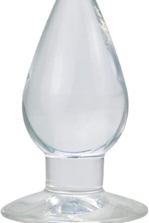 Huge Butt Plug - Prostate Stimulating Anal Toy Anal Butt Dilator with Strong Suction Cup for Beginners Advanced Men Women Couple (M) Transparent