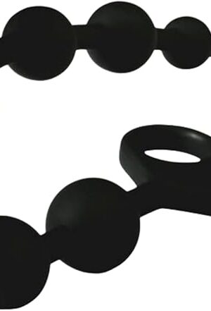 Anal Beads Anal Toys Anal Sex Toy,Silicone Anal Bead with 10 Balls Gradual Size Increase & Safe Pull Ring,Adult Anal Toy for Men Women Couples