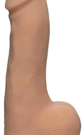 Doc Johnson The D - Master D - 7.5 Inch with Balls - FIRMSKYN - 7.5" Long and 2" Wide - Strong Suction Cup Base - O-Ring Harness Compatible Dildo - for Adults Only, Vanilla