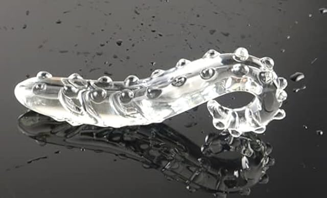 Glass Pleasure Wand Tentacle Glass Dildo for Women 6 inch