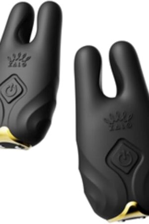 ZALO Nave Vibrating Nipple Clamps | Obsidian Black