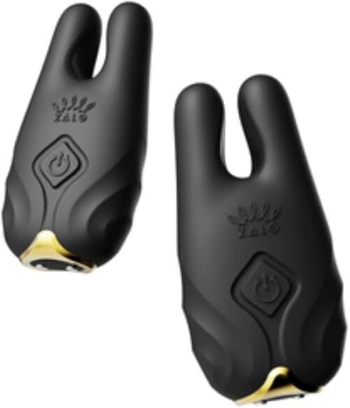 ZALO Nave Vibrating Nipple Clamps | Obsidian Black