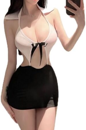Women Sexy Lingerie Office Secretary Uniform Ol Outfit Naughty Teacher Costume Hot Hip Skirt Suits