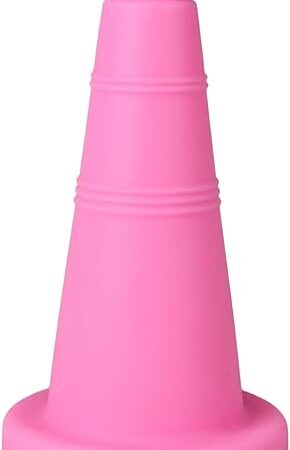 FST Large Butt Plug Pink Ice Cream Cone Anal Plug Liquid Silicone Anal Cone Dildo for Anal Training Super Soft Anal Dildo Anal Stretcher Adult Sex Toys for Men Women Expert (M)