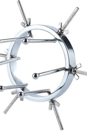 Anal Expander, Metal Butt Plug Adjustable Anal Plug Hollow Tunnel Butt Plug Spreader Anal Dilator Anal Sex Toys for Men Women