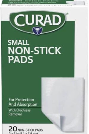 Curad Non-Stick Pads, 2 X 3 Inch(51 x 76 cm), 20 Count