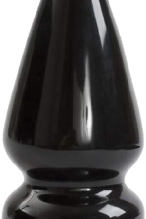 Doc Johnson Titanmen - Ass Servant - Massive Anal Plug - For Experienced Players - Traditional Shape - 3.7 Inch Width - Anal Toy - Black
