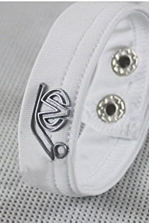 2 Snap Polyester/Spandex Cock Strap - White