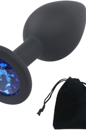 Anal Sex Trainer Silica Gel Anal Plug Jewelry Design Anal Plug Anal Stimulation Massage Tool Rhinestone Butt Plug Unisex