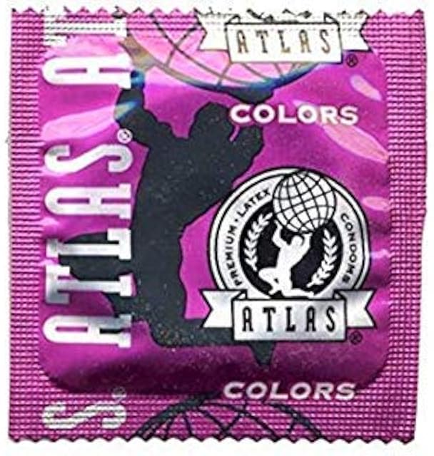 Atlas Assorted Colors Condoms (Pack of 48)