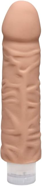 Doc Johnson The D Shakin' Vibrating Dildo, Caramel, 7 Inch